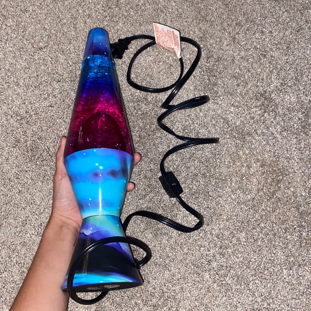 SPARKLY MULTICOLOR NORTHERN LIGHTS LAVA LAMP